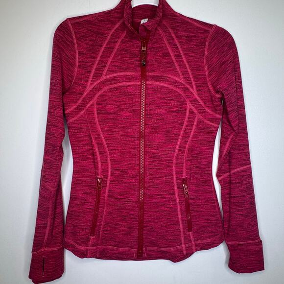 Lululemon Define Jacket 6 Diamond Jacquard Berry Rumble Jewelled Magenta Luon - Picture 1 of 11